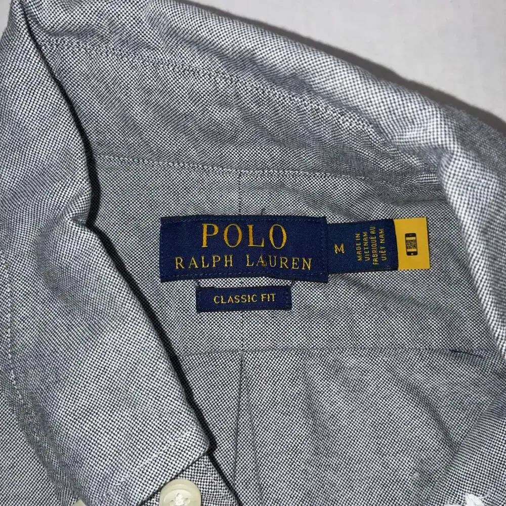 Polo Ralph Lauren Men's Classic Fit Oxford Button-Down Shirt, Grey M